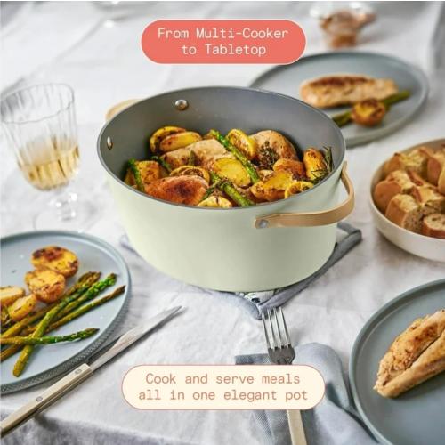 Drew Barrymore 10 in 1, 6 Qt Electric Multi-Cooker, Sage-Green