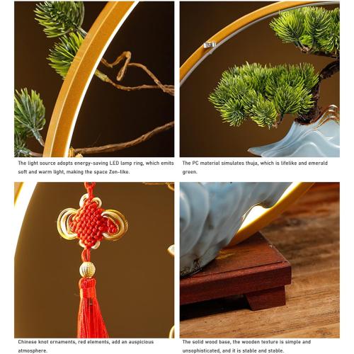 Tabletop Fountain Lucky Water Fountain Ornaments Chinese Aromatherapy Stove Lamp Ring Home Decor Housewarming Opening Gift (Color : Stone Grinding Models, Size : B)