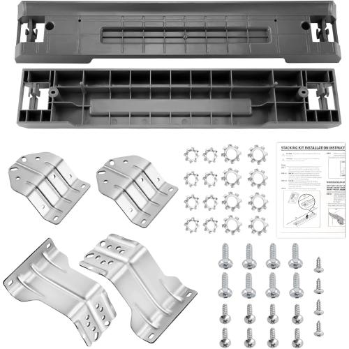 UPGRADED SKK-8K & SKK-7A Stacking Kit Fit for Samsung Washer & Dryer 27 Inch Front Load Laundry by Techecook - Samsung Stackable Washer Dryer Kit Including All Parts - Replace for SK-5A SK-5AXAA