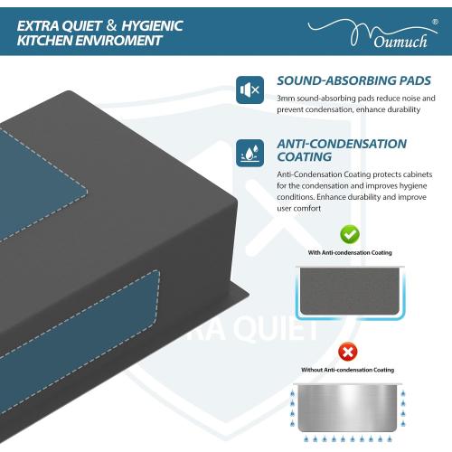 33 Inch Drop In Kitchen Sink - 33x19 Stainless Steel Kitchen Sink T304 18 Gauge Topmount Sinks Single Bowl Handmade Sinks Above the Counter, 9 Deep