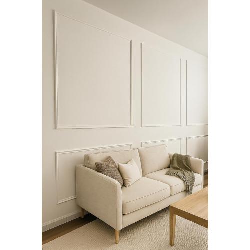 Accent Wall Molding Kit for Interior Wall Moulding Decor | Wainscoting Paneling Kit | Pre Made Wainscotting Kit | (NOT Peel & Stick) Use Instructions to Choose Quantity Needed (1 TOP 1 Bottom)