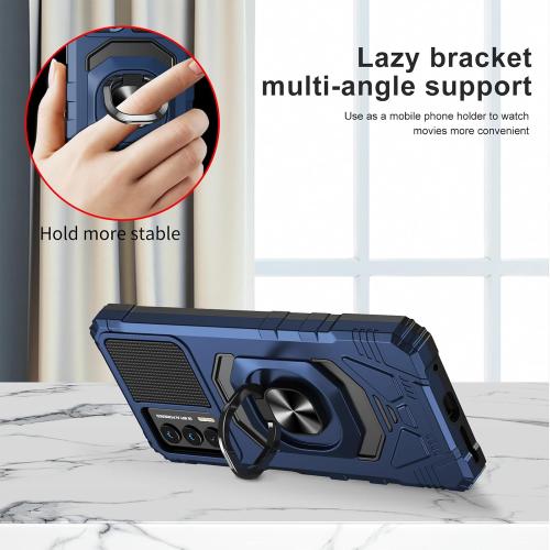 Ailiber for Cricket Outlast/AT&T Jetmore Magnetic Stand Case-pink | Screen Protector, Ring Kickstand Holder, Military-Grade Drop Protection, Build-in Metal for Magnet Car Mount Armor Cover