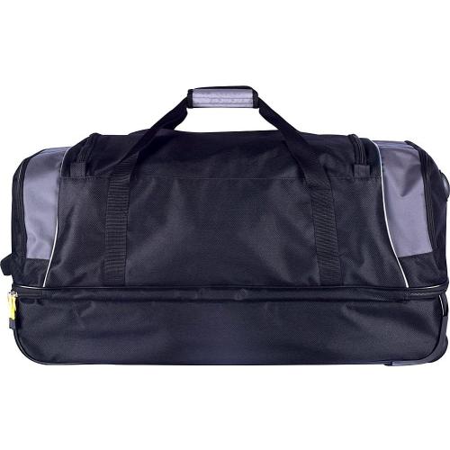 TPRC Sierra Madre II Upright Rolling Duffel Bag, Black/Gray, 30-Inch