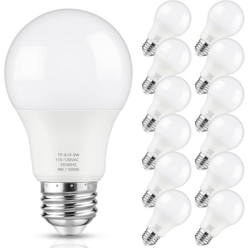 11Pack ...... LED Light Bulb, 60 Watt Equivalent LED Bulb, Daylight White 5000K, 850 Lumen, E26 Base, Non-Dimmable, 9W Bright White LED Bulb