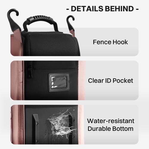 AUROTIER Large Rolling Baseball Catchers Gear Bag with Wheels, Wheeled Softball Bag for 4 Bats with Fence Hooks Waterproof Pocket Shoe Compartment for T-Ball Adult, Baseball Equipment Duffle Bag