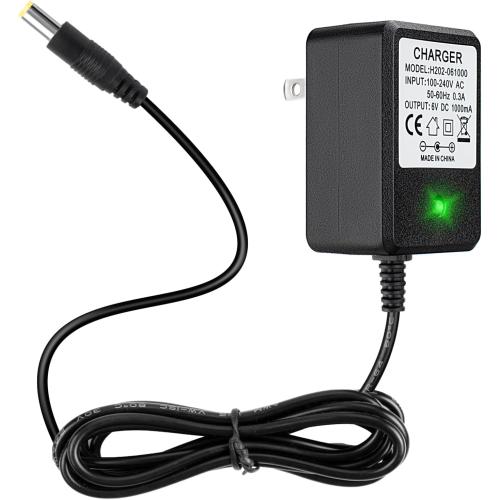 6V Charger for Kids Ride On Car Toys, 6 Volt Battery Charger for Flybar Bumper car/Wrangler SUV Kid Trax Dynacraft Toy Car Jeep ATV Quad (6v Battery Charger)