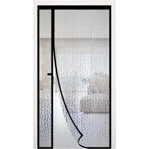 RELIANCER Magnetic Thermal Insulated Door Curtain,Waterproof EVA Door Cover,Left Right Side Opening,Fit Doors Size 36x80,Self-Closing Insulated Doorway Curtain,Patio Auto Close Thermal Doors Screen