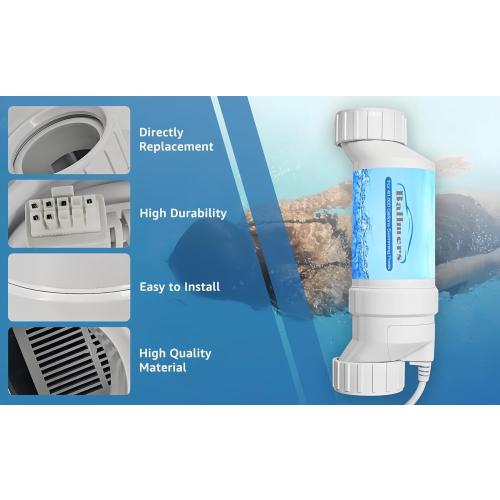 T-CELL-15-SWP Salt ChIorination Cell Replacement for Hayward, T15 Salt Cell for In-Ground Swimming Pools up to 40,000 Gallons Replace for W3T-C-E-LL-15 T-15 Salt Cell Replacement