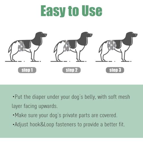 Size S wegreeco Washable Male Dog Belly Band (Stylish Pattern)- Pack of 3 - Washable Male Dog Belly Wrap, Dog Diapers Male (Cool & Sweet Cat)