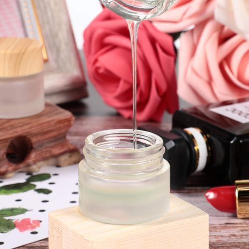 Geiserailie 30 Pieces Glass Cosmetic Containers Empty Sample Jars with Leak Proof Lids Makeup Sample Containers for Lotion Cream Cosmetic (10 Gram)