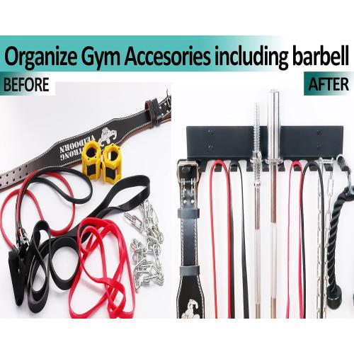 Home Gym Storage Rack, Extra Long 23‘Barbell Rack Weight Room Organizer 11 Prong Gym Equipment Storage Rack for Gym Accessories Like Fitness Bands,Resistance Bands,Straps,Foam Rollers,Barbell