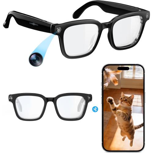 Smart Glasses with Camera and Audio 8MP HD Camera Smart Glasses for Men