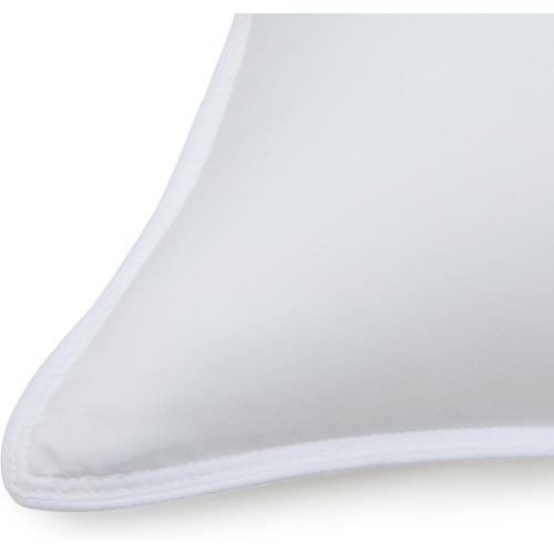 Amazon Basics Down-Alternative Pillows for Stomach and Back Sleepers, Soft Density, Machine Washable, 20 x 36 inches, White, 2-Pack