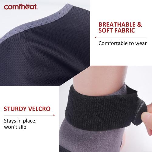 Heated Ankle Wrap for Ankle Arthritis Pain Relief, USB Ankle Heating Pad with 3 Heat Settings, Auto Shut Off, Heat Therapy for Sprains, Strains, Post-Surgical, 1 Pack