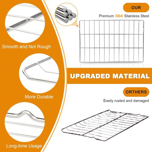 MHL63411403 Oven Rack Replacement – 24 .6 x 16.14 Inch Stove Shelf for LG Ovens, Replaces MHL63531403, MHL63411401, MHL62112101