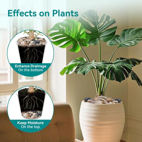 40 lbs Rocks for Outdoor Landscaping, 2-3 Aquarium Rocks for Fish Tank, Natural Decorative Garden Stone for Plants, Flower Pots, Vase, Walkways, Yard