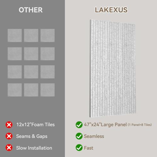 10Pack Large Acoustic Panels, 48x24x0.4 inch Sound Proof Panels for Walls, Self-Adhesive Sound Dampening Wall Panels, Noise Absorbing Decorative Wall Panels, Wall Noise Blocker for Home Studio (Grey)