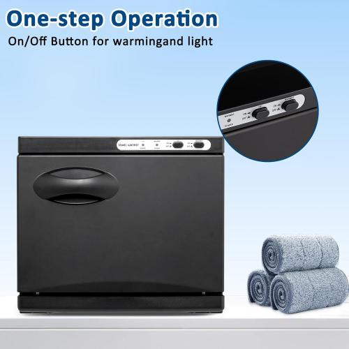 Winado Hot Towel Warmer Cabinet, 8L Mini Hot Bath Towel Warmer, Esthetician Towel Heating Cabinet for Facial Spa, Massage, Barber Shops and Home, Black