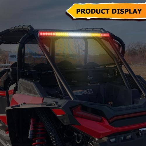 WeiSen Multi-Function 36 Offroad LED Rear Chase Strobe Light Bar w/Brake Reverse Cargo Light Compatible with Polaris RZR Maverick X3 Talon Yxz Wildcat SXS ATV Trucks
