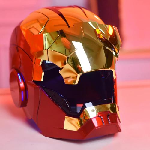 Iron MK5 Helmet Voice Control Cosplay Wearable Cosplay Electronic Open/Close LED Eyes 1:1 Mask Model