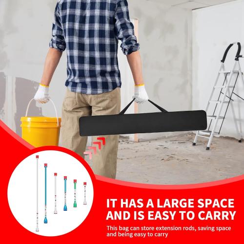 6-Piece Set of Extension Poles, Airless Paint Sprayer Gun Tip Extension Pole,for Airless Paint Gun Wand, Black Carrying Pouch Included for Easy Storage (8in 12in 16in 20in 30in 40in)‼️missing pieces‼️