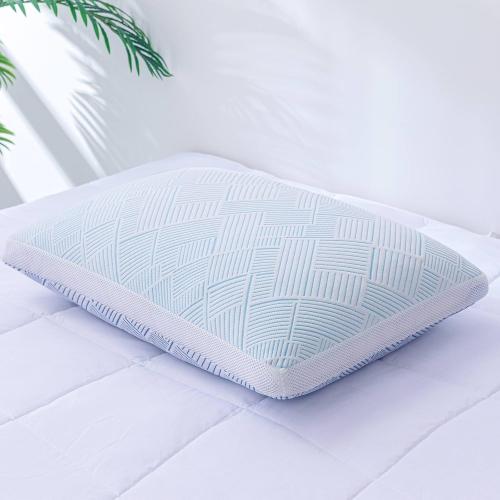 Shredded Memory Foam Cooling Soft Bamboo Viscose Pillow King Size, Adjustable Hypoallergenic Hotel Quality Pillow for Side, Back or Stomach Sleeper, Oeko-TEX Certified