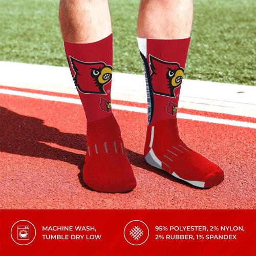 Size Adult Large For Bare Feet NCAA Adult State and University Crew Socks - Polyester blend - Unisex - High-performance socks provide