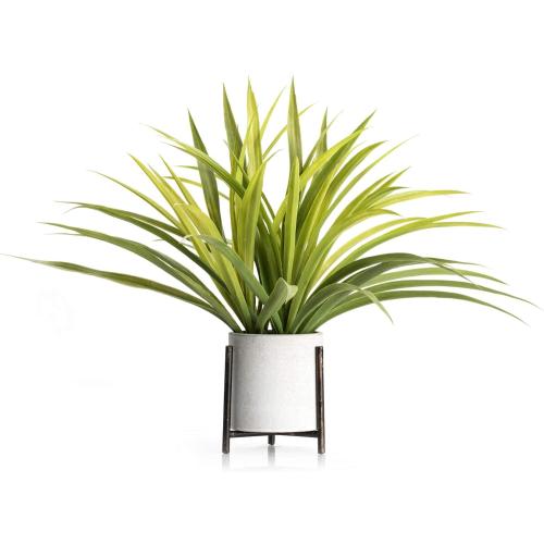 Velener 15 Potted Spider Plant in Artificial Plant Stand- Fake Plants for Indoors Outdoor Patio Decor