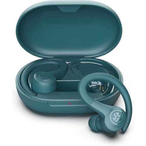 JLab Go Sport  Wireless Workout Earbuds Featuring C3 Clear Calling, Secure Earhook Sport Design, 35  Hour Bluetooth Playtime, and 3 EQ Sound Settings (Teal)
