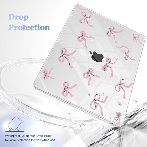 Size MacBook Air 13 inch Color Pink Case 2022 2021, 2020-2018 Release Model: M1 A2337 A2179 A1932, Plastic Hard Shell Case Cover for Mabook Air 13 inch with Retina Dispaly, Star Bow