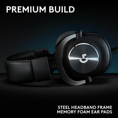 Logitech G Pro X SE Wired Gaming Headset with Microphone: Detachable Mic, DTS Headphone:X 7.1, Memory Foam Ear Pads, 50 mm Drivers, USB DAC Incl. - Black