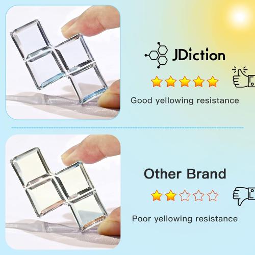 JDiction UV Resin, Upgrade 300g High Viscosity Hard UV Resin with Crystal Clear Resins Kit for Doming, Sealing, Coating, and Casting