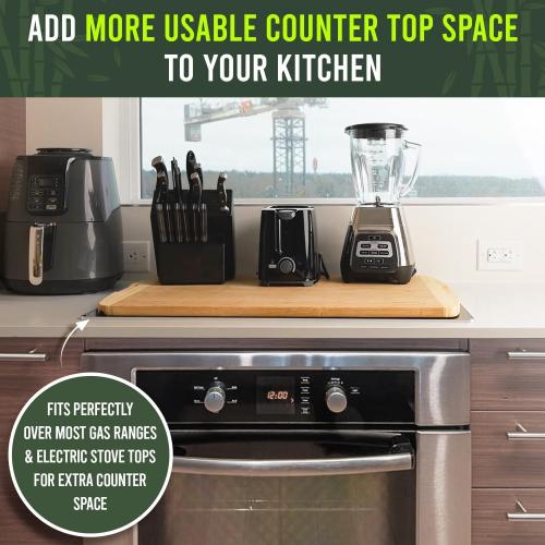 Greener Chef 30 x 20 Organic Extra Large Cutting Board with Lifetime Replacements – Wood Bamboo Chopping Board - Wooden Butcher Block Cutting Board for Carving Turkey, Grilling Brisket and BBQ