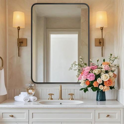 22×30 Bathroom Mirror for Wall, Modern Bathroom Vanity Mirror