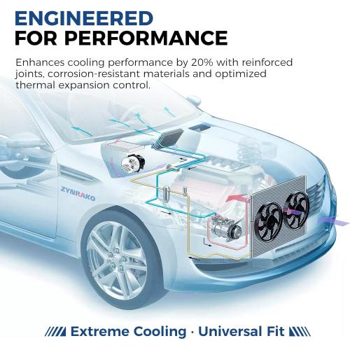 CU2370 34'' Engine Coolant Radiator Compatible with Chevy Silverado Suburban Tahoe GMC Sierra Yukon Cadillac Escalade 1996-2014 5.3 6.0 6.2 with EOC GM3010274