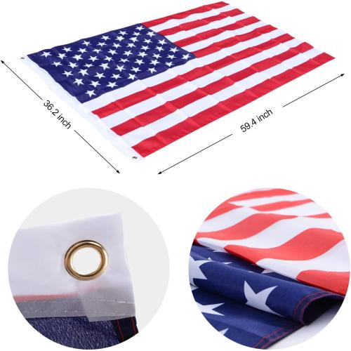 20FT Sectional Flag Pole Kit, 14 Gauge Extra Thick Heavy Duty Aluminum Outdoor In ground Flagpole for Residential or Commercial, Silver
