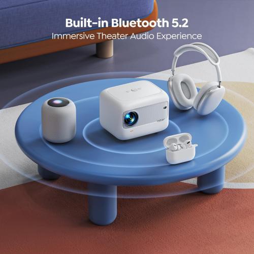 [Electric Focus]Mini Projector with 5G WiFi and Bluetooth 5.2,YABER 1080P Outdoor Projector Support ±40° Keystone Correction,Portable Projector for Phone/ TV Stick/Laptop/PS5