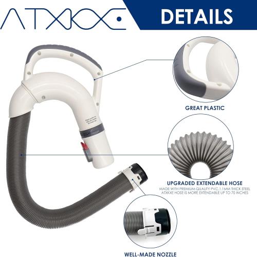 ATXKXE Upgraded Replacement Part 153FFJ Durable Vacuum Hose Handle for Shark Vacuum Replacement Rotator Lift-Away Parts Models NV356E NV355, NV356,NV357, NV358,NV370,1 Pack