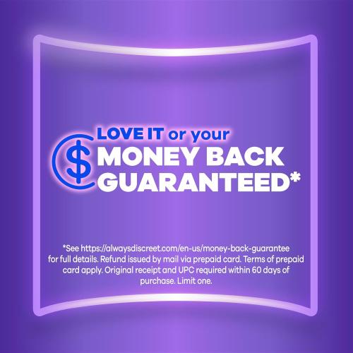 Always Discreet Incontinence Panty Liners for Bladder Leaks, Size 2, Very Light Absorbency, 120 Count