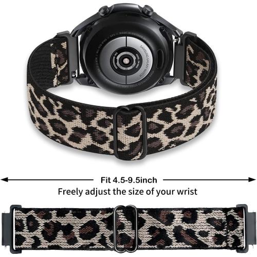 8 Pack 22mm Watch Bands Compatible with Samsung Galaxy Watch 3 Band 45mm/Galaxy Watch 46mm Bands/Samsung Gear S3 Frontier/Classic/Ticwatch Pro 3,Soft Elastic Nylon Bands for Men Women