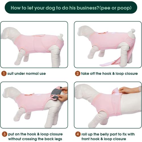 Kuoser Dog Surgery Suit Female Spay, Dog Recovery Suit Male Neuter