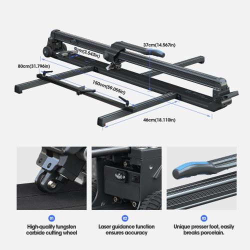 48 Inch Large Tile Cutter | Professional Tool,High Precision,Max Cutting Thickness 20MM