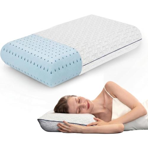 Vaverto King Size Memory Foam Pillows - Firm Pillow - King Size 1-Pack