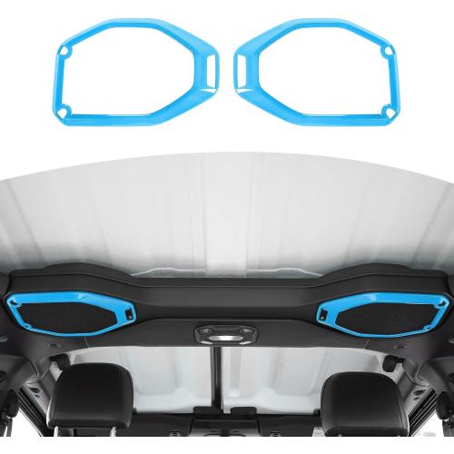 RT-TCZ for Wrangler JL Top Roof Speaker Cover Trim for Jeep Wrangler JL JLU Gladiator JT 2018-2023 Baby Blue Interior Accessories 2pcs