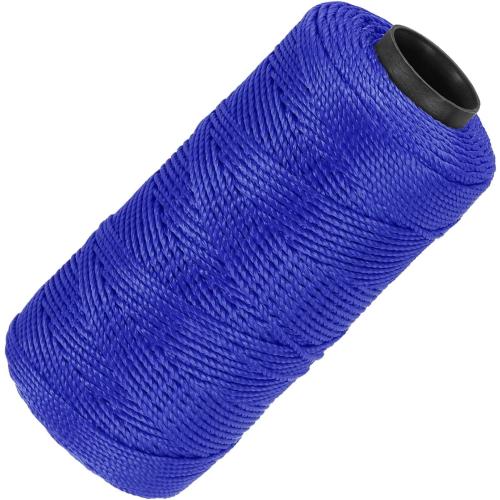 MECCANIXITY Nylon String 3 Strands Twisted Mason Line 1.5mm x 218 Yards Nylon Twine String for DIY Projects, Home Improvement, Gardening, Gift Wrapping, Christmas Party Supplies, Dark Blue
