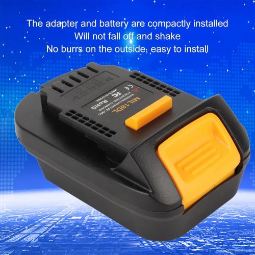 Eujgoov 18V Battery MIL18DL Power Tool Battery Lithium Battery Converter Replacement for Cordless Tools