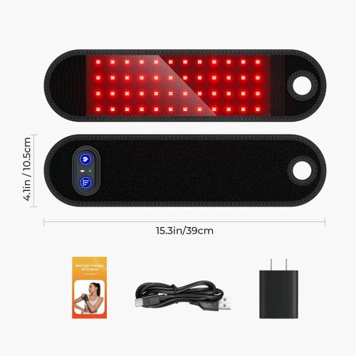 Rechargeable Cordless Red Light Therapy Wrist Wrap for Hand, Wrist, Finger, and Joint Discomfort, Ideal for Office Workers and Sports Enthusiasts