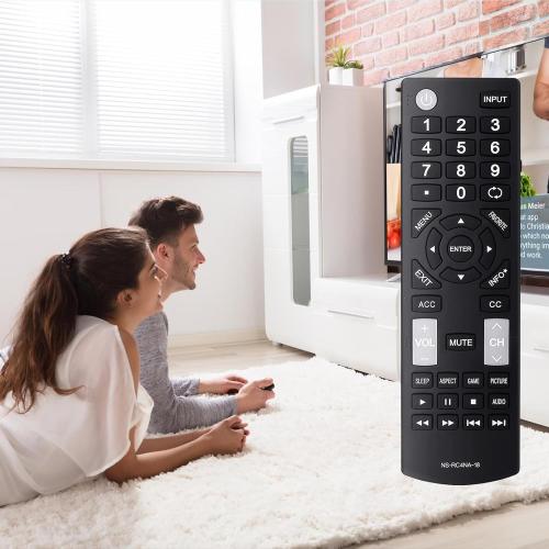 Universal NS-RC4NA-18 Remote Control Replacement for All Insignia TVs, No Programming Required