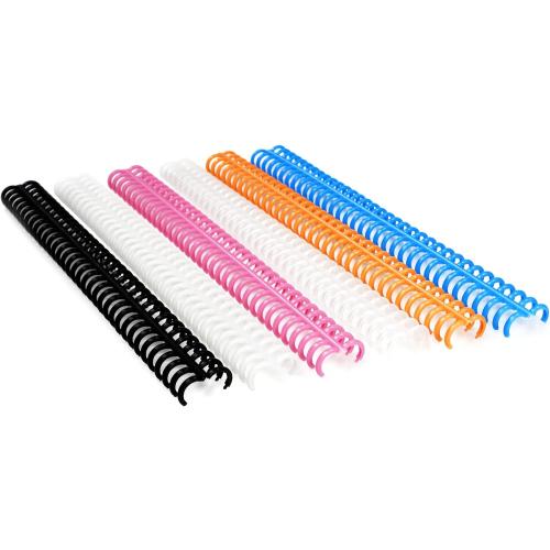 Rayson Click Binding Spines, 34-Hole Click Binding Ring for A4 and U.S. Letter Size Paper, Multi-Color, 1/2 Diameter, 3:1 Pitch, Binds Up to 90 Sheets, 30 Pack