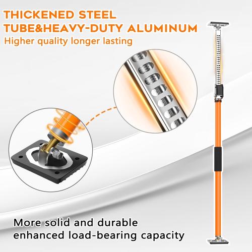 Cabinet Jack Support Pole, 58.7-109.5 inches Third Hand Tools Adjustable Support Pole, 3rd Hand Support System for Upper Cabinet Installation, 300 LB Capacity, 2 Pack